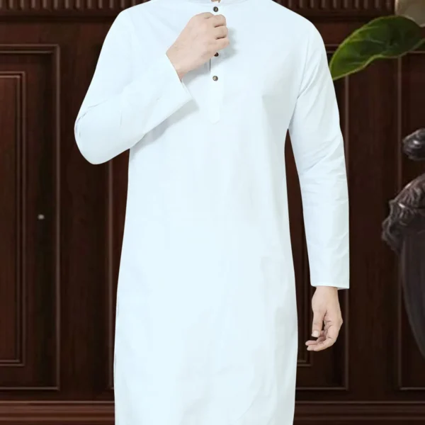 Cotton Full Sleeve Long Kurta - Image 3