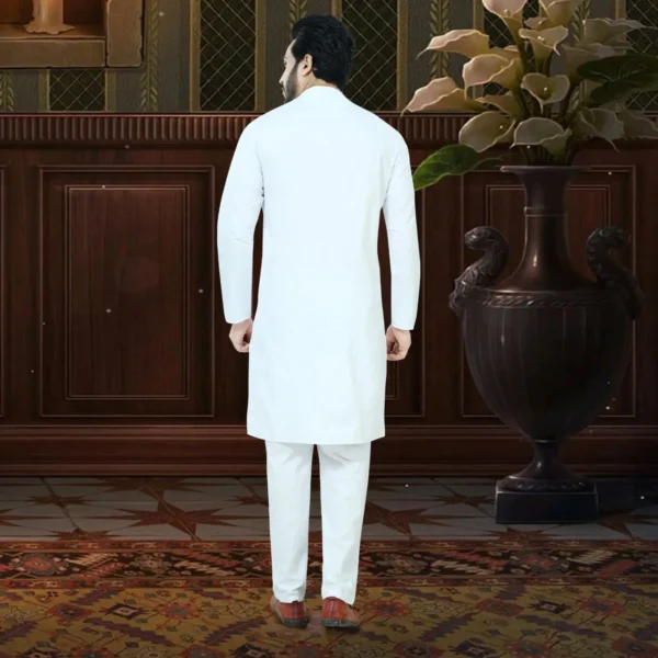 Cotton Full Sleeve Long Kurta - Image 2