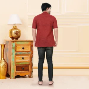 Half Sleeve Cotton Short Kurta